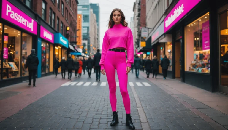 collant rose fluo